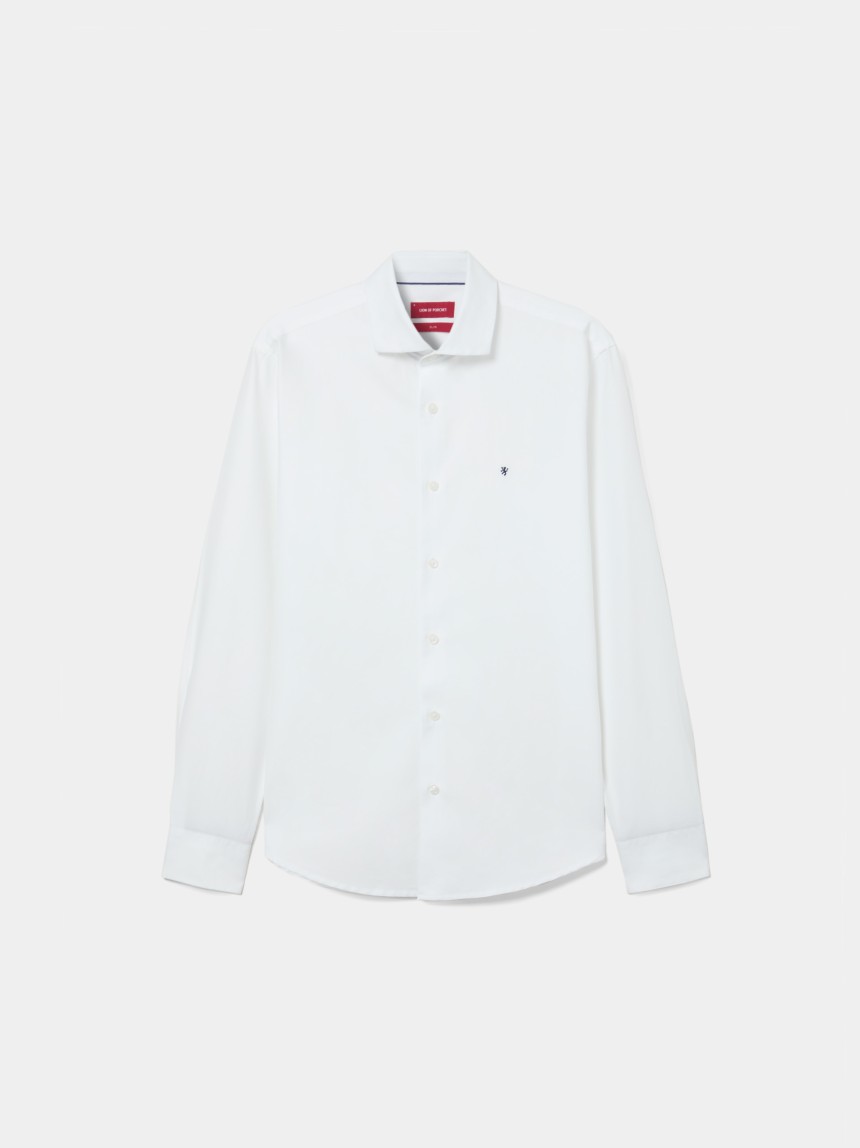 Camisa slim fit de algod�o