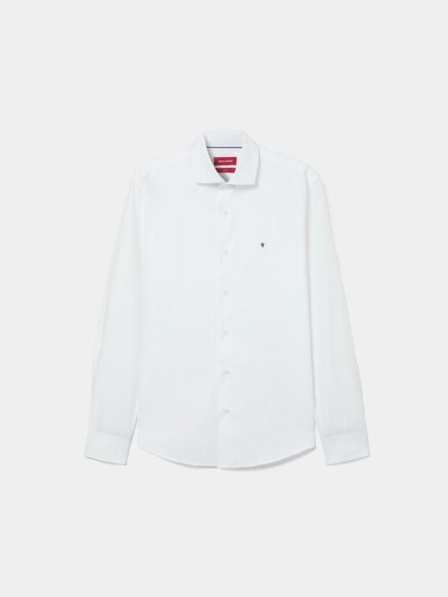 Camisa slim fit de algod�o