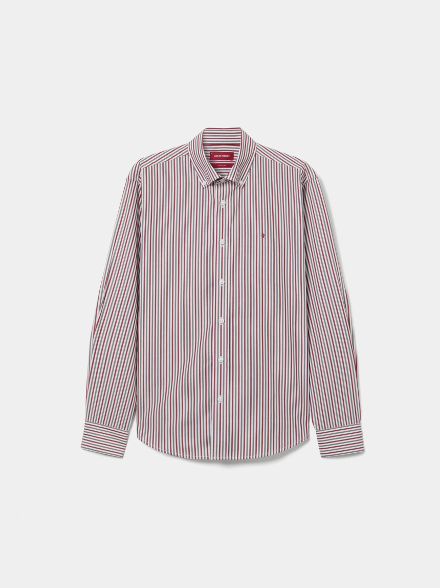 Camisa regular fit �s riscas