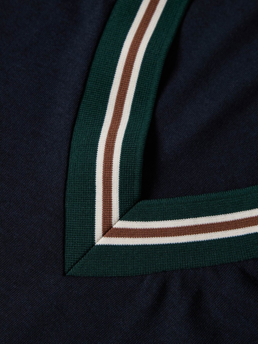 T-shirt made of lyocell and cotton