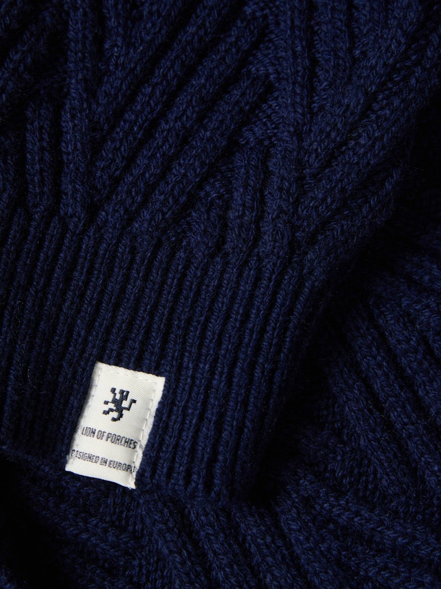 Jersey de cuello alto con textura