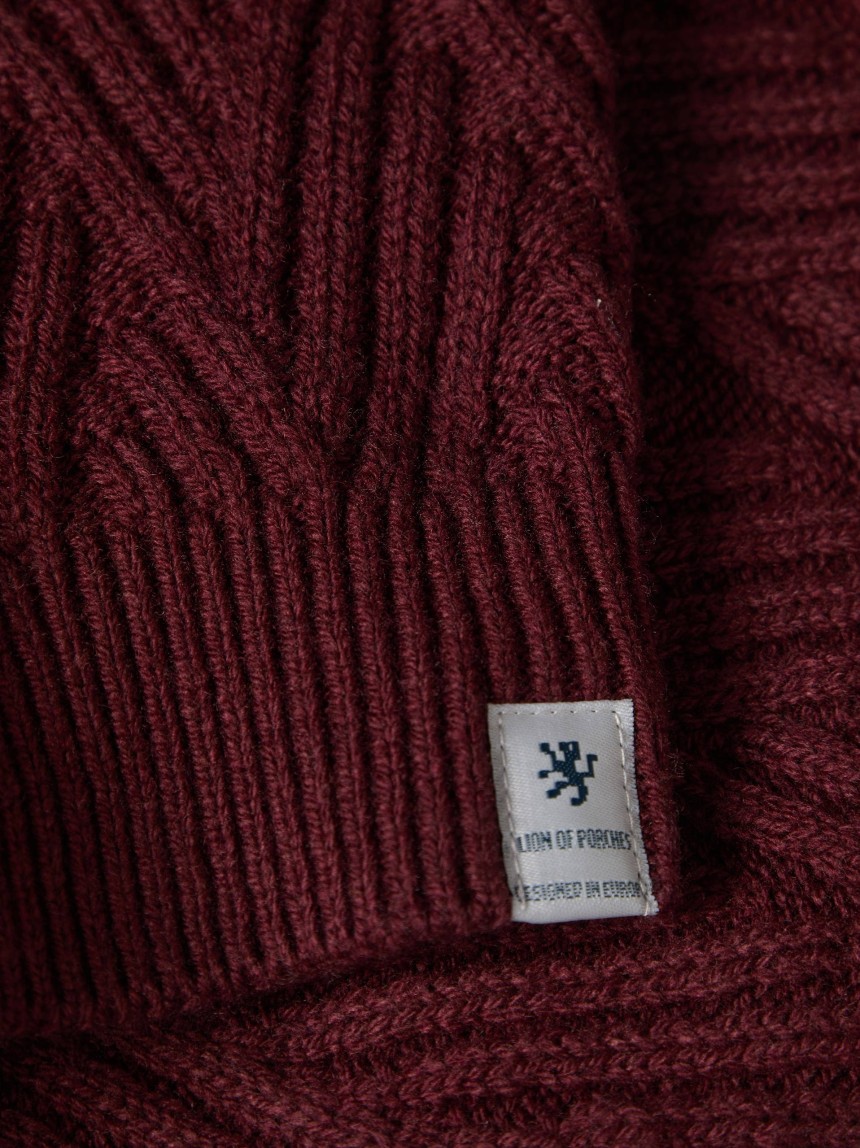 Jersey de cuello alto con textura