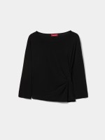 Sweater with gathered detail