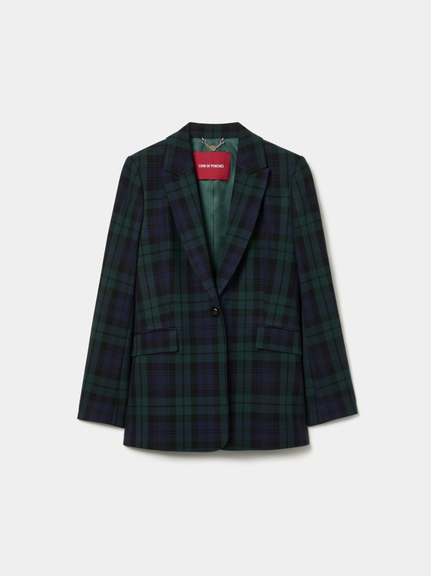 Chequered blazer