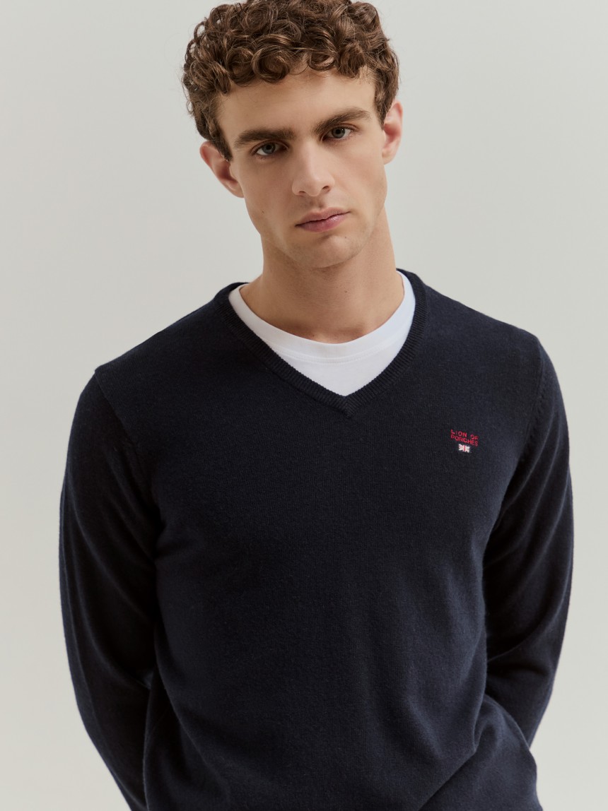 Pullover em mistura de l�