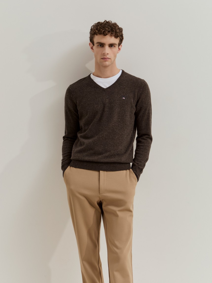 Pullover em mistura de l�