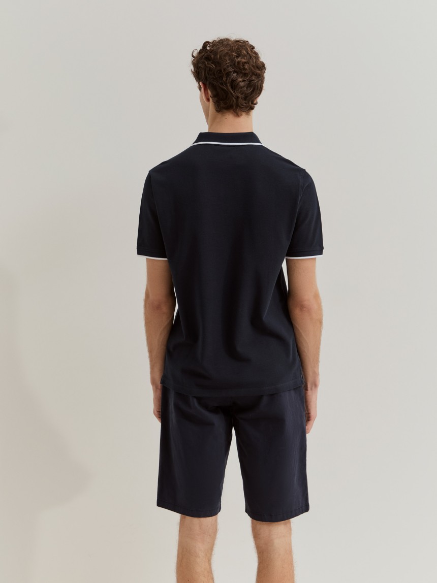 Polo de algod�o regular fit