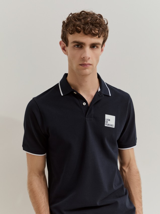Polo de algodão regular fit