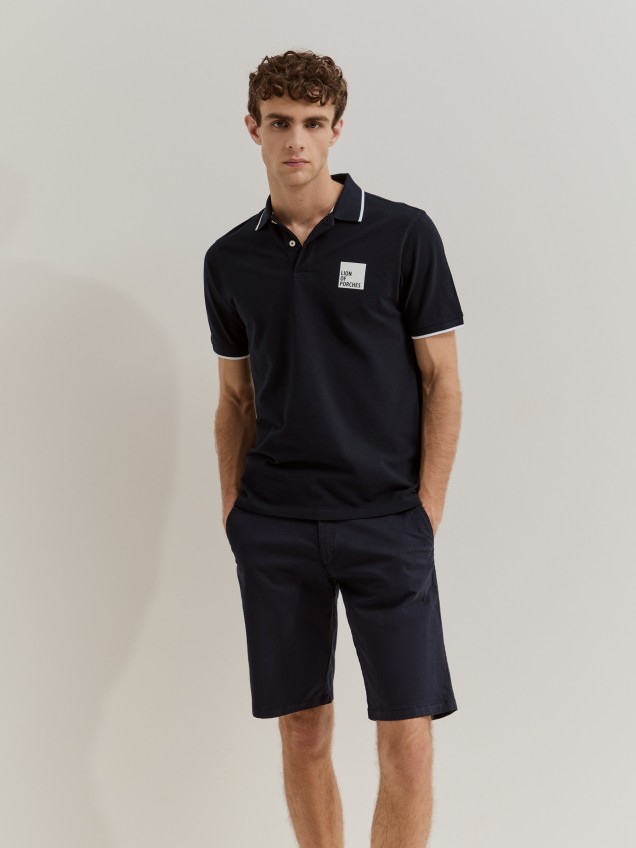 Polo de algodão regular fit