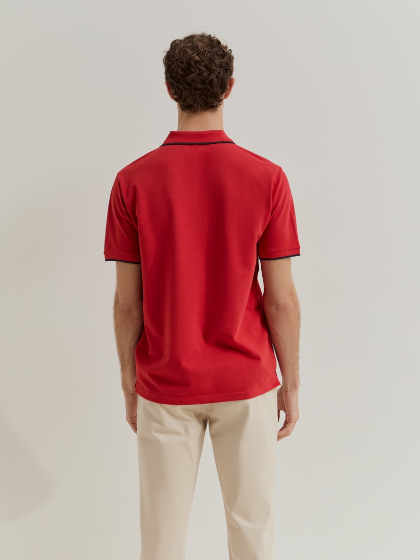 Polo de algod�o regular fit