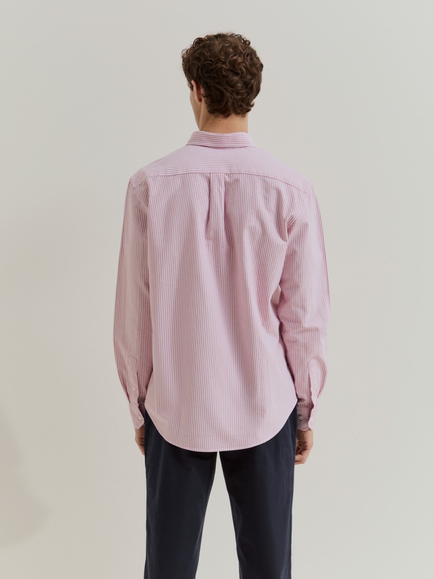 Camisa �s riscas regular fit