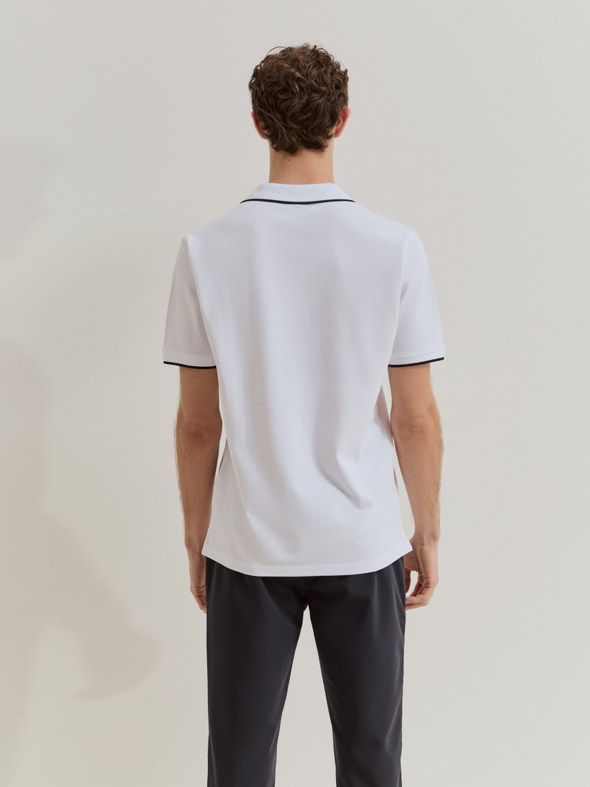 Polo de algod�o regular fit