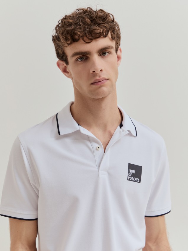 Polo de algodão regular fit