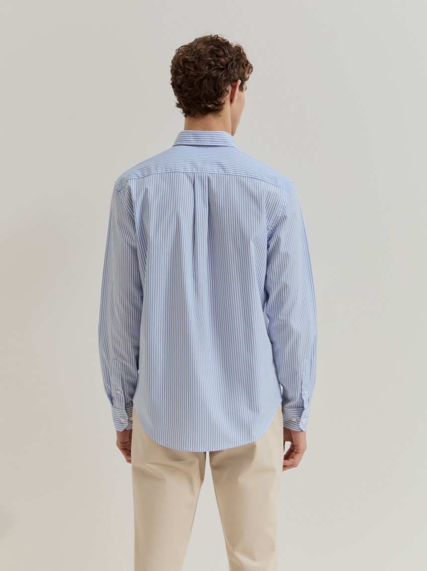 Camisa riscas regular fit