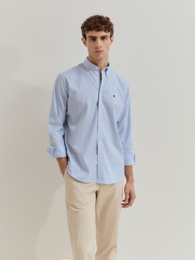 Regular fit striped shirt