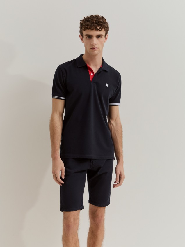 Polo de algodão