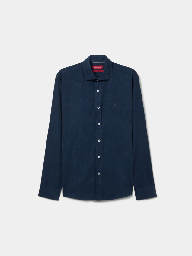 Slim fit corduroy shirt