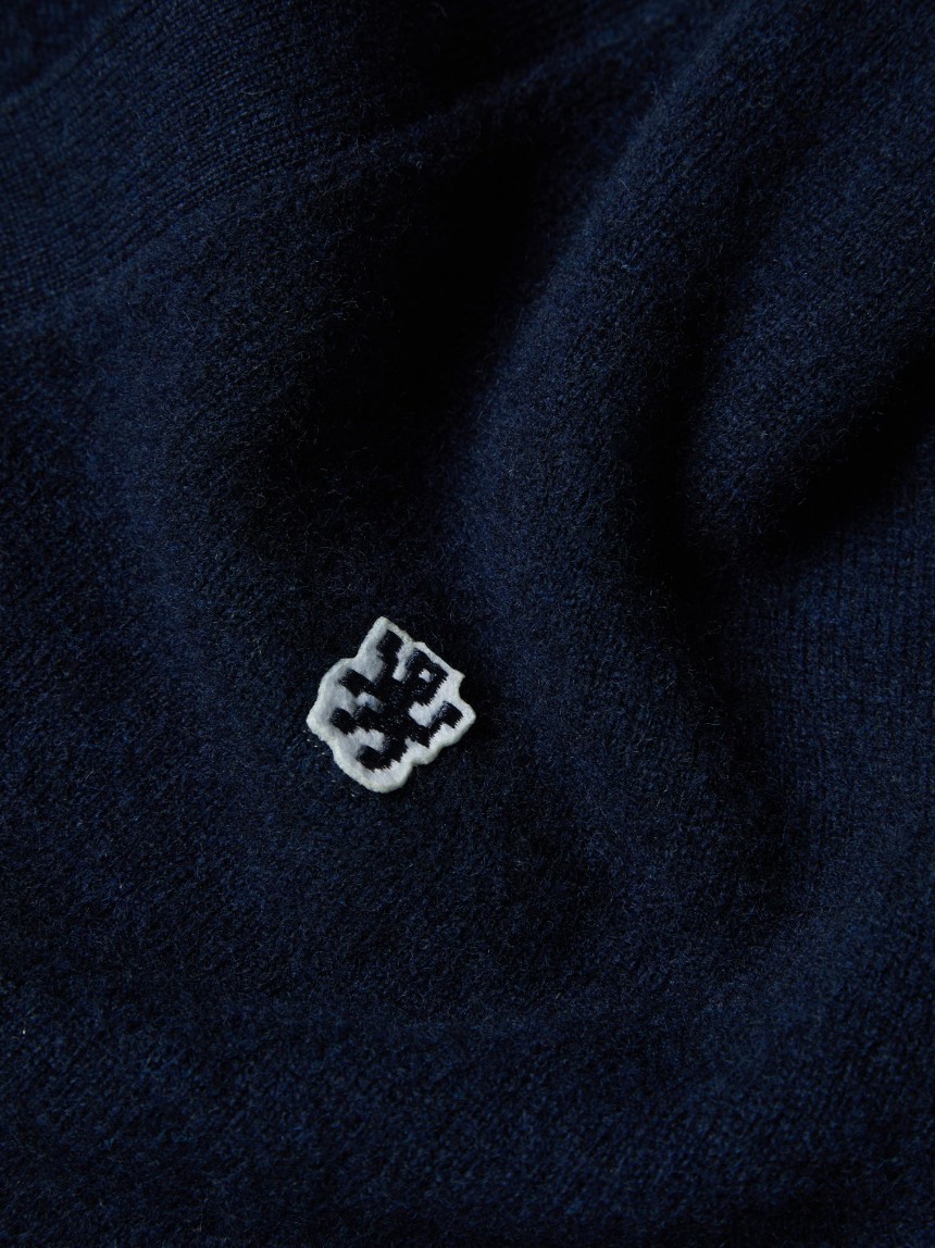 Wool and cashmere knit jacket