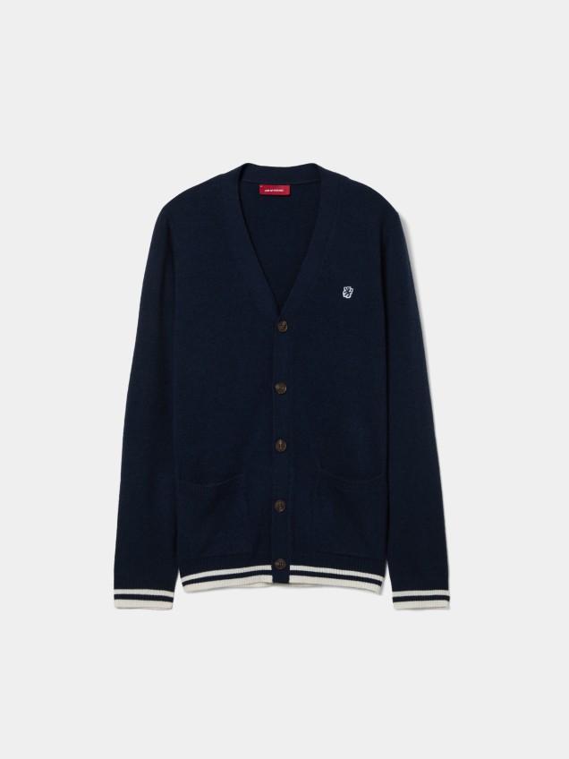 Wool and cashmere knit jacket