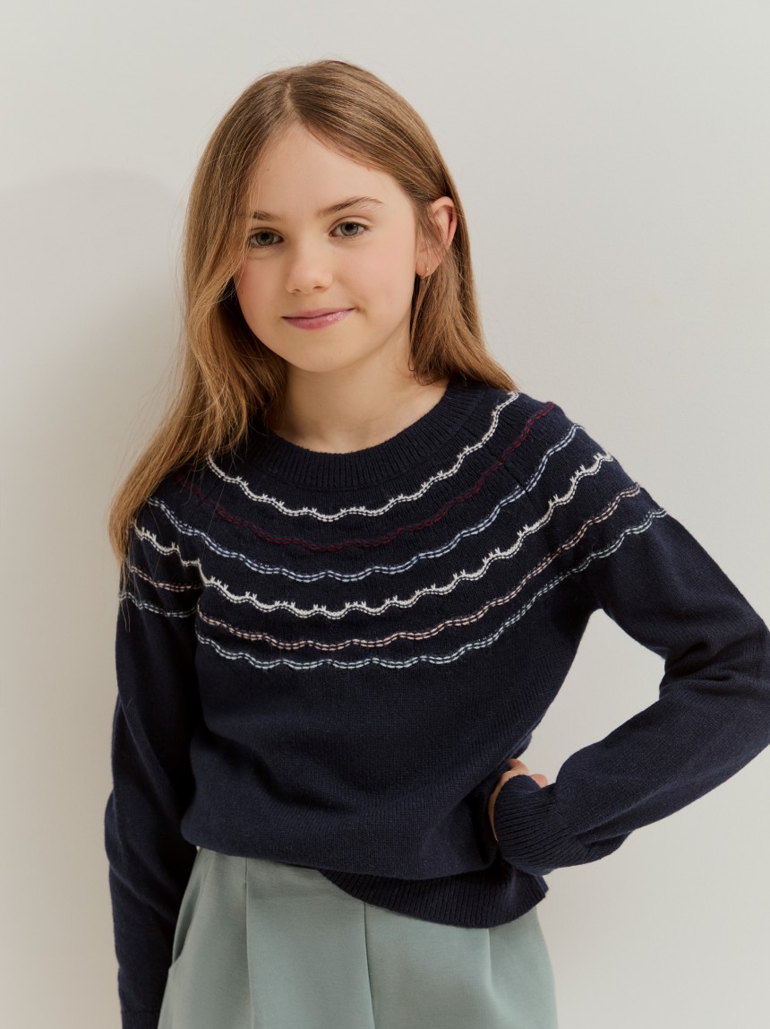 Wide leg knit pants