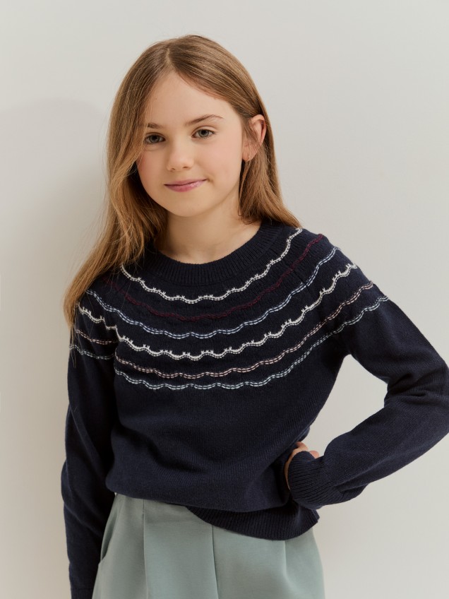 Wide leg knit pants