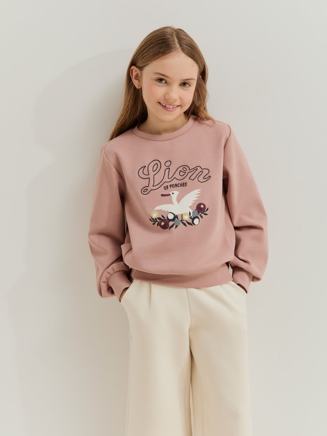 Sweatshirt de algodão