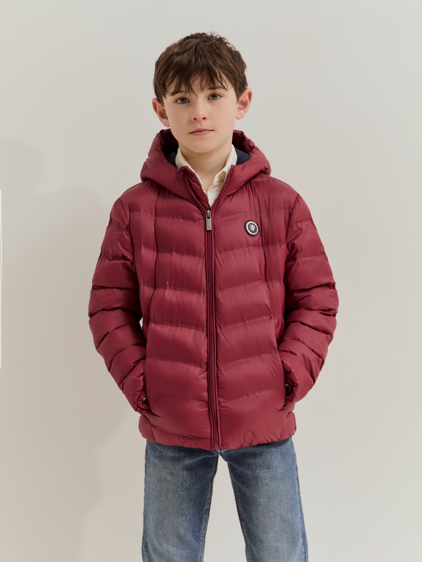 Quilted jacket with hood