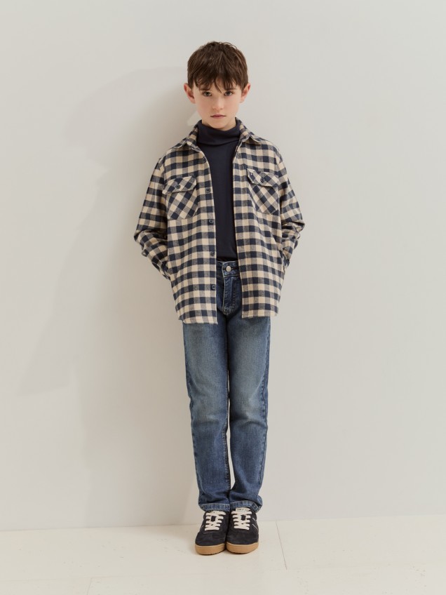 Calças denim regular fit
