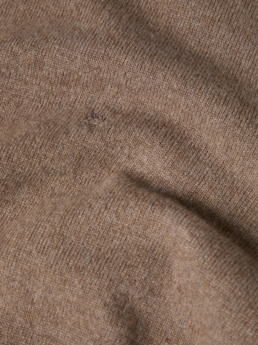 Jersey de cuello alto de lana y cachemir