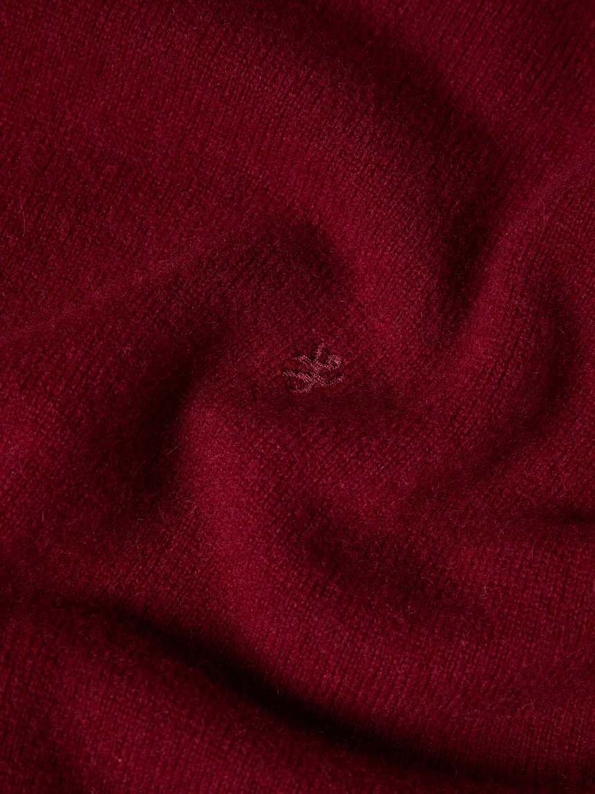 Jersey de cuello alto de lana y cachemir