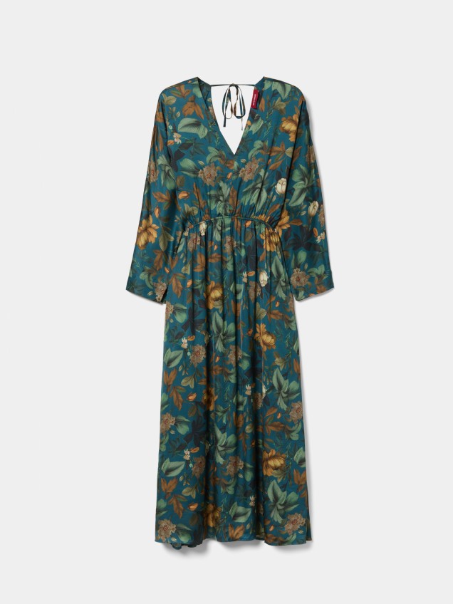 Midi dress with floral pattern - Image product