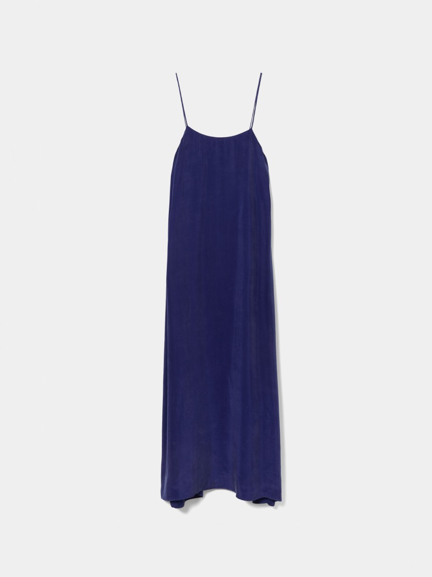Vestido de al�as em cupro