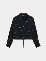 Camisa curta com c�es