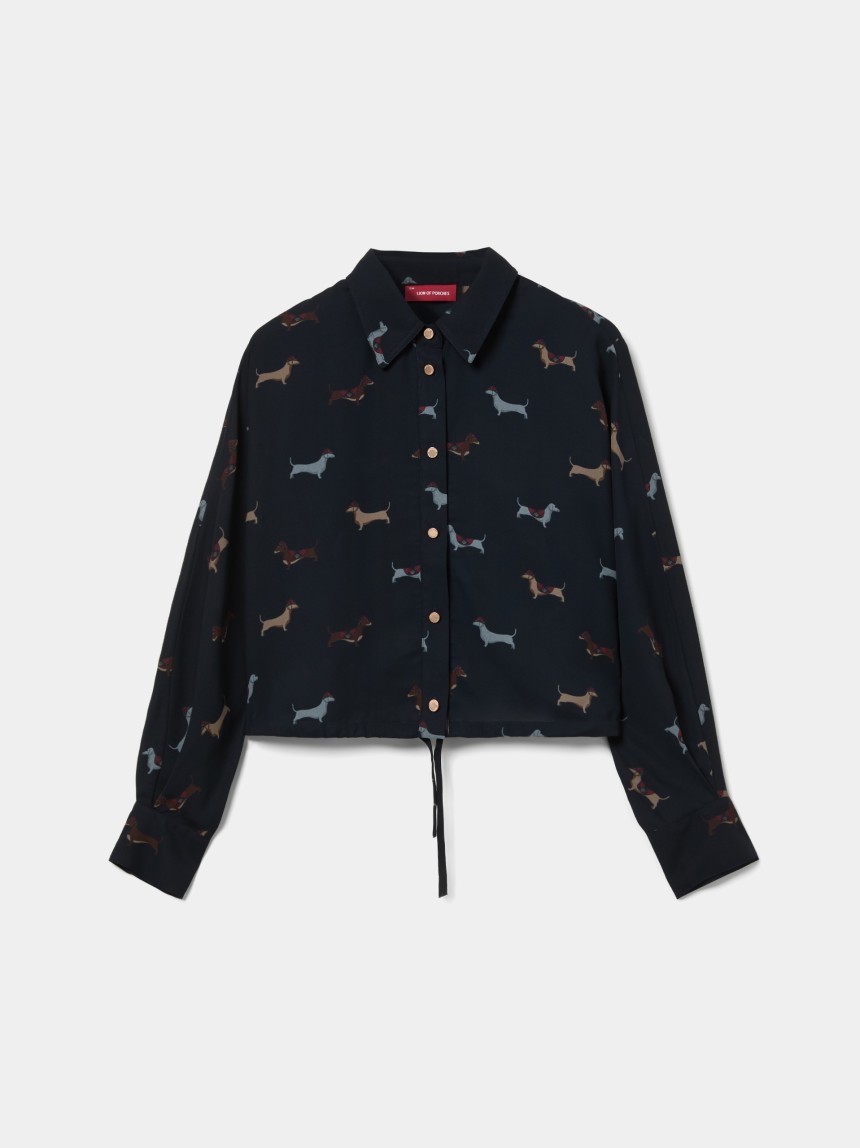 Camisa curta com c�es