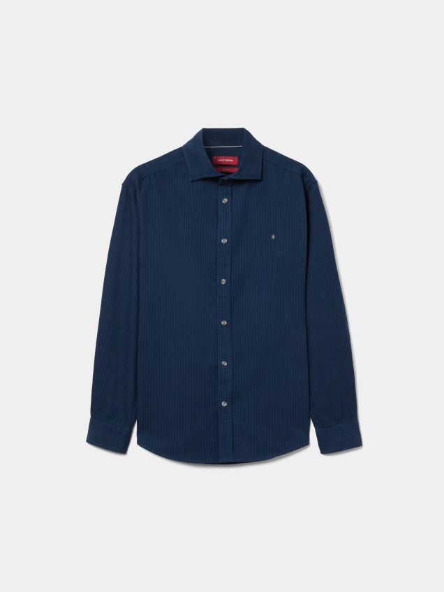 Camisa regular fit em bombazine - Image product