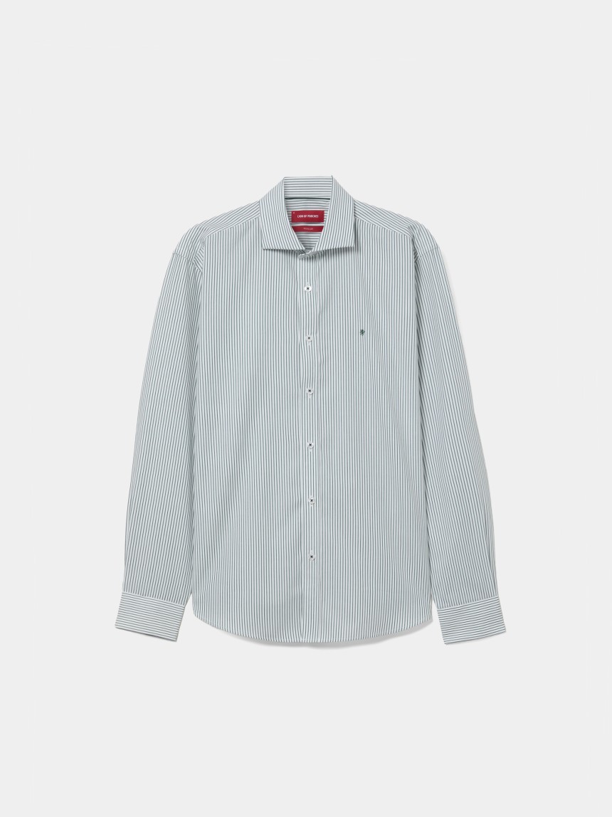 Camisa de corte regular a rayas