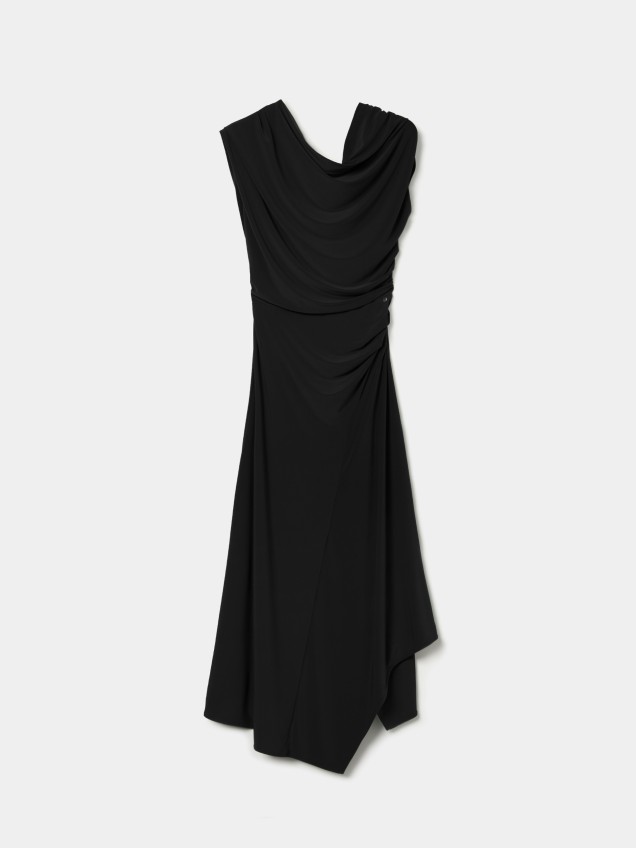 Vestido de malha assim�trico