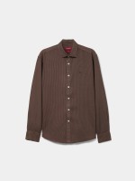 Camisa em liocel �s riscas