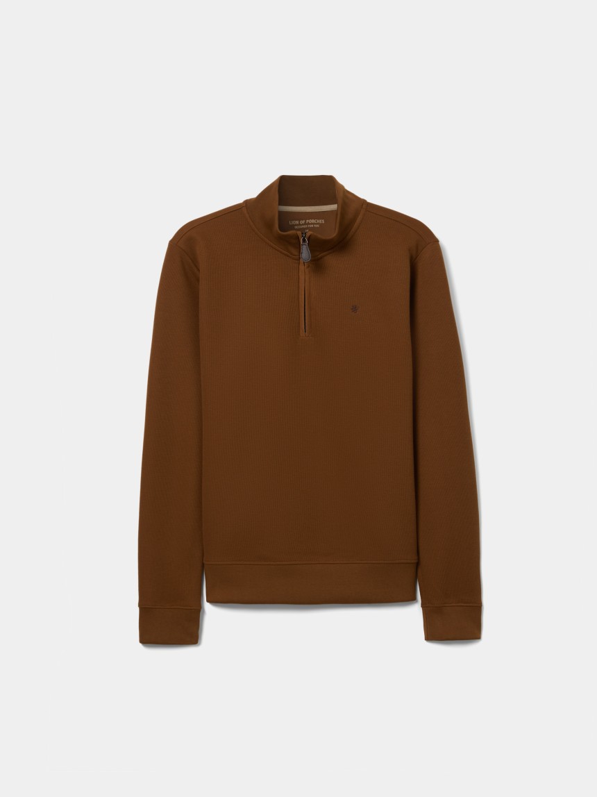 Sweater with placket