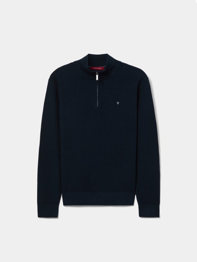 Cotton structured sweater