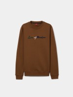 Cotton sweater with logo