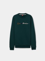 Cotton sweater with logo