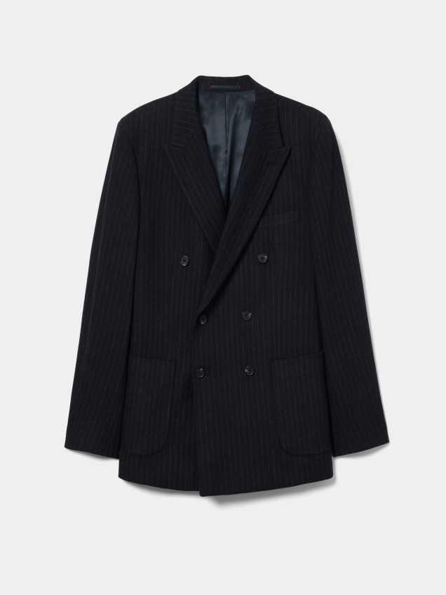 Blazer risca de giz com l�