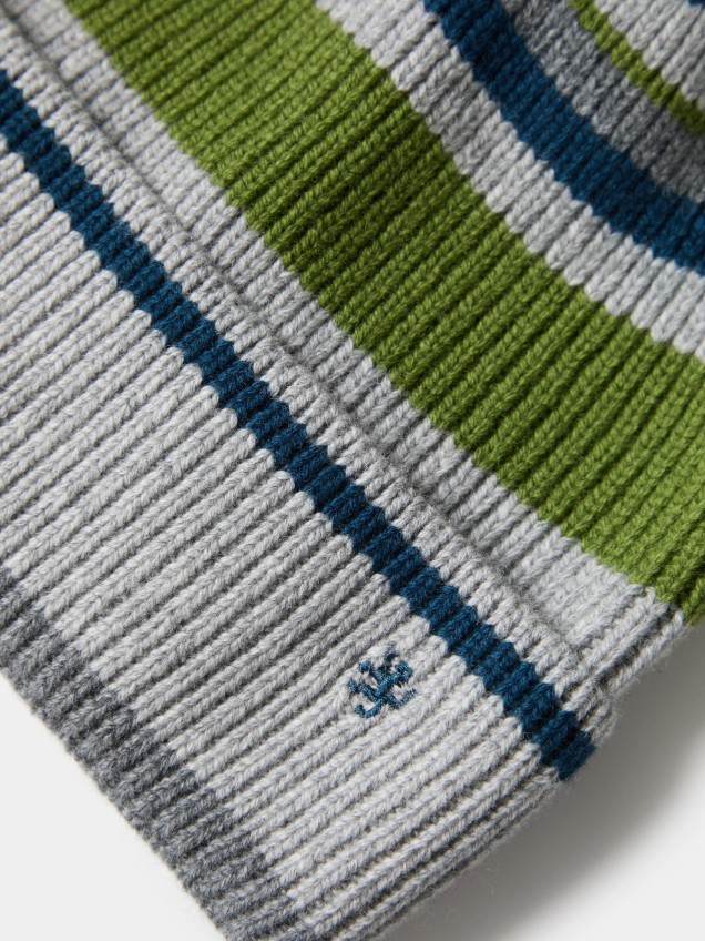 Gorro a rayas con lana - Image product