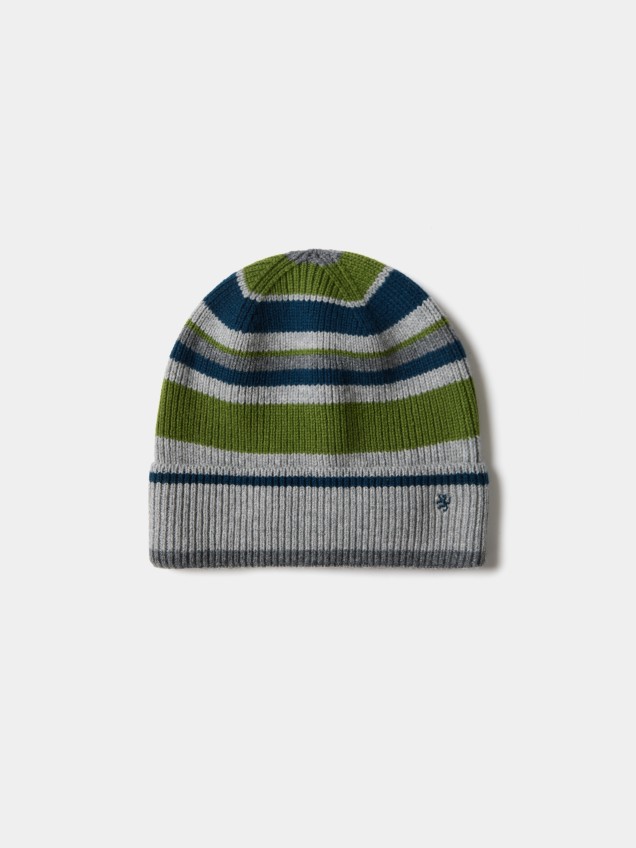 Gorro a rayas con lana - Image product