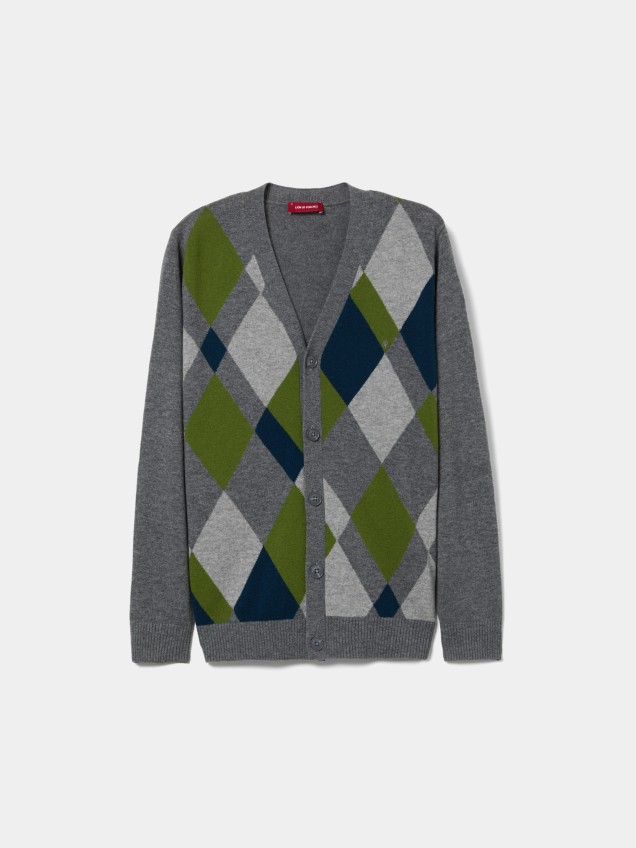 Casaco de malha com losangos - Image product