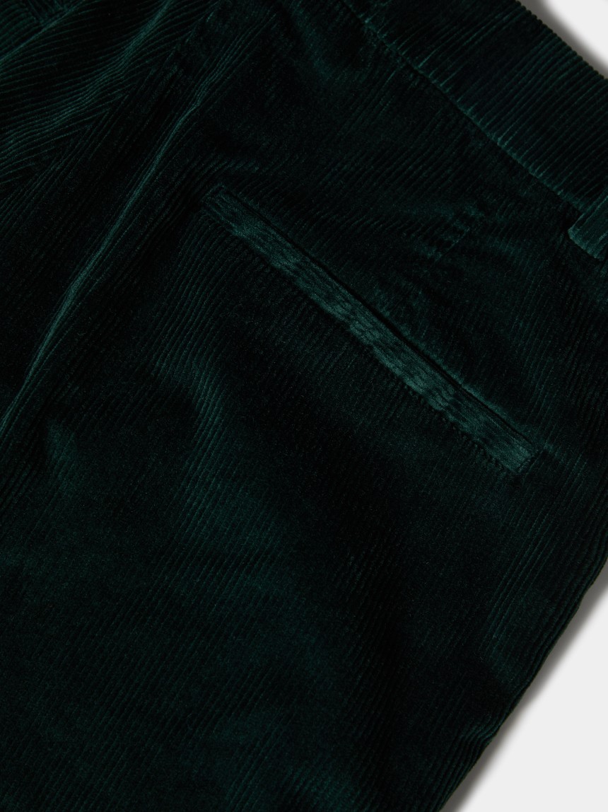 Pantalones de pierna ancha de pana