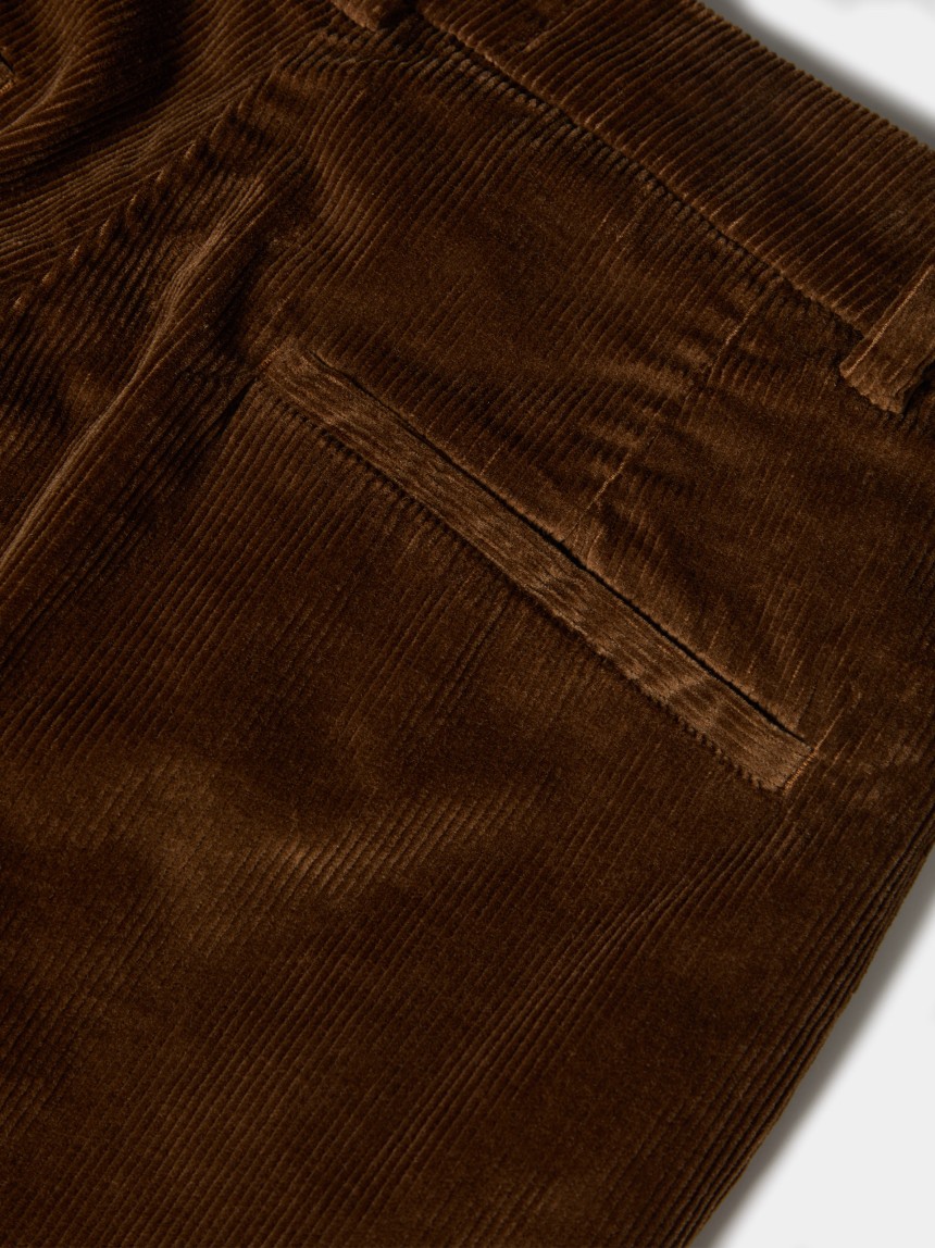 Pantalones de pierna ancha de pana