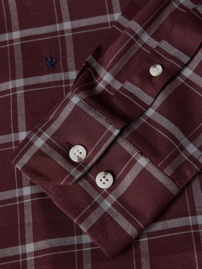 Camisa xadrez slim fit
