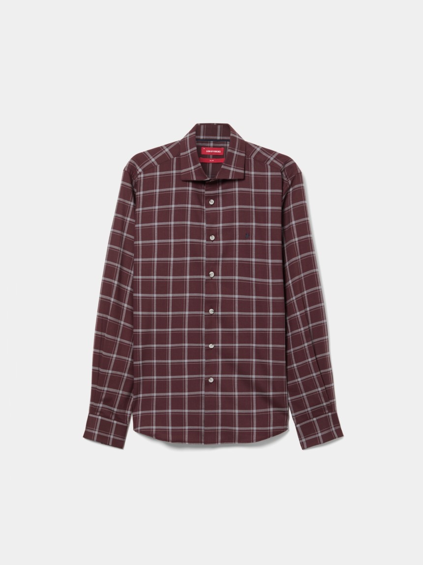 Camisa xadrez slim fit
